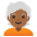 Person Medium Dark Skin Tone White Hair Emoji from Noto Emoji Set