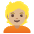 Person Medium Light Skin Tone Blond Hair Emoji from Noto Emoji Set