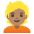 Person Medium Skin Tone Blond Hair Emoji from Noto Emoji Set