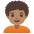 Person Medium Skin Tone Curly Hair Emoji from Noto Emoji Set