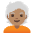 Person Medium Skin Tone White Hair Emoji from Noto Emoji Set