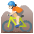 Person Mountain Biking Light Skin Tone Emoji from Noto Emoji Set