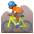 Person Mountain Biking Medium Dark Skin Tone Emoji from Noto Emoji Set