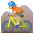 Person Mountain Biking Medium Light Skin Tone Emoji from Noto Emoji Set