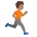 Person Running Facing Right Medium Skin Tone Emoji from Noto Emoji Set