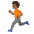 Person Running Medium Dark Skin Tone Emoji from Noto Emoji Set