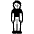 Person Standing High Contrast Default Emoji from Fluent Emoji High Contrast Set