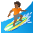 Person Surfing Medium Dark Skin Tone Emoji from Noto Emoji Set