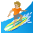 Person Surfing Medium Light Skin Tone Emoji from Noto Emoji Set