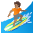 Person Surfing Medium Skin Tone Emoji from Noto Emoji Set