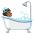 Person Taking Bath Medium Dark Skin Tone Emoji from Noto Emoji Set