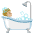 Person Taking Bath Medium Light Skin Tone Emoji from Noto Emoji Set
