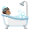 Person Taking Bath Medium Skin Tone Emoji from Noto Emoji Set