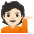 Person Tipping Hand Light Skin Tone Emoji from Noto Emoji Set