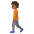 Person Walking Medium Dark Skin Tone Emoji from Noto Emoji Set