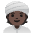 Person Wearing Turban Dark Skin Tone Emoji from Noto Emoji Set