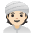 Person Wearing Turban Light Skin Tone Emoji from Noto Emoji Set