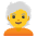 Person White Hair Emoji from Noto Emoji Set
