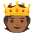 Person With Crown Medium Dark Skin Tone Emoji from Noto Emoji Set