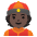 Person With Skullcap Dark Skin Tone Emoji from Noto Emoji Set