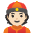 Person With Skullcap Light Skin Tone Emoji from Noto Emoji Set