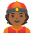 Person With Skullcap Medium Dark Skin Tone Emoji from Noto Emoji Set