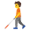 Person With White Cane Emoji from Noto Emoji Set