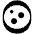 Petri Dish High Contrast Emoji from Fluent Emoji High Contrast Set