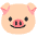 Pig Face Emoji from Noto Emoji Set