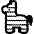 Piñata High Contrast Emoji from Fluent Emoji High Contrast Set