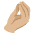 Pinched Fingers Medium Light Skin Tone Emoji from Noto Emoji Set