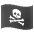 Pirate Flag Emoji from Noto Emoji Set