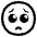 Pleading Face High Contrast Emoji from Fluent Emoji High Contrast Set