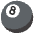 Pool 8 Ball Emoji from Noto Emoji Set