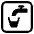 Potable Water High Contrast Emoji from Fluent Emoji High Contrast Set