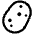 Potato High Contrast Emoji from Fluent Emoji High Contrast Set