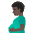 Pregnant Man Dark Skin Tone Emoji from Noto Emoji Set