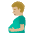 Pregnant Man Medium Light Skin Tone Emoji from Noto Emoji Set