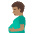Pregnant Man Medium Skin Tone Emoji from Noto Emoji Set