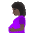 Pregnant Woman Dark Skin Tone Emoji from Noto Emoji Set