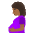 Pregnant Woman Medium Dark Skin Tone Emoji from Noto Emoji Set