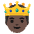 Prince Dark Skin Tone Emoji from Noto Emoji Set