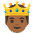 Prince Medium Dark Skin Tone Emoji from Noto Emoji Set