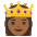 Princess Medium Dark Skin Tone Emoji from Noto Emoji Set