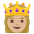 Princess Medium Light Skin Tone Emoji from Noto Emoji Set
