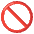 Prohibited Emoji from Noto Emoji Set