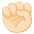 Raised Fist Light Skin Tone Emoji from Noto Emoji Set