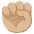 Raised Fist Medium Light Skin Tone Emoji from Noto Emoji Set