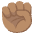 Raised Fist Medium Skin Tone Emoji from Noto Emoji Set