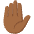 Raised Hand Medium Dark Skin Tone Emoji from Noto Emoji Set